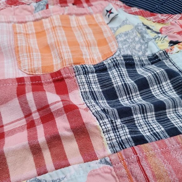 Tommy Hilfiger ✦ Patchwork Sundress 2T ✦ Adjustable Straps Button Accents Cotton - Picture 6 of 12